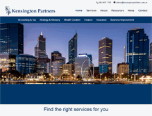 Tablet Screenshot of kensingtonpartners.com.au